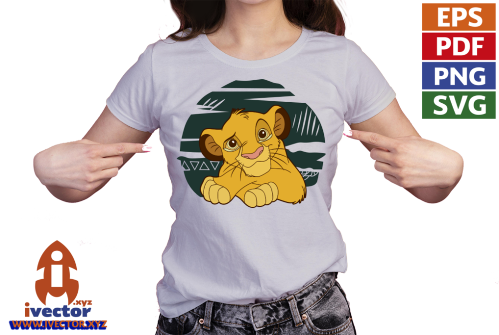 SIMBA-REY-LEON-DISNEY-VECTOR-COMPLETAMENTE-EDITABLE-EPS-PDF-SVG-01-PLAYERA2 SIMBA REY LEON DISNEY VECTOR  EDITABLE EPS PDF SVG