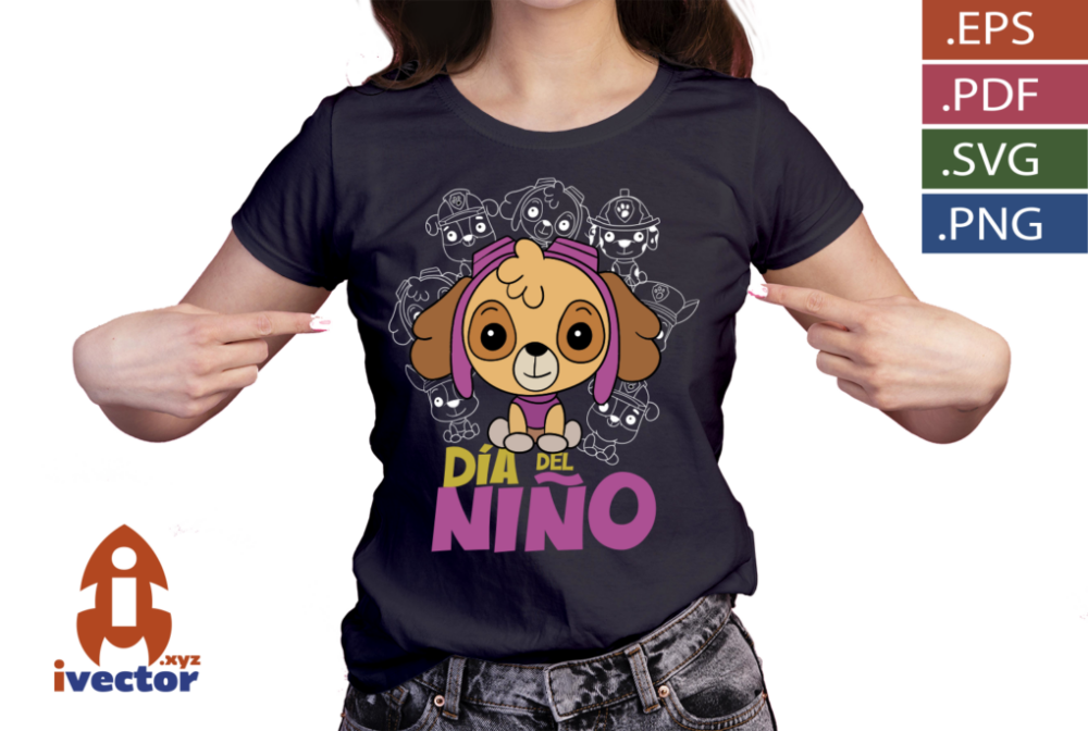 SKY-PAW-PATROL-DIA-DEL-NINO-BLACK-VECTOR1_p1 SKY PAW PATROL DIA DEL NIÑO BLACK VECTOR