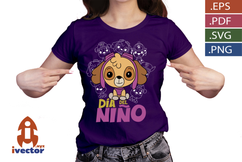 SKY-PAW-PATROL-DIA-DEL-NINO-BLACK-VECTOR1_p5 SKY PAW PATROL DIA DEL NIÑO BLACK VECTOR