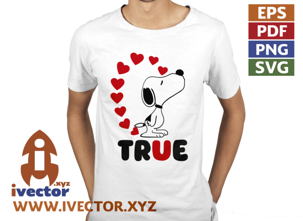 SNOOPY-TRUE-LOVE-VECTOR-EDITABLE-01-P2 SNOOPY TRUE LOVE VECTOR EDITABLE