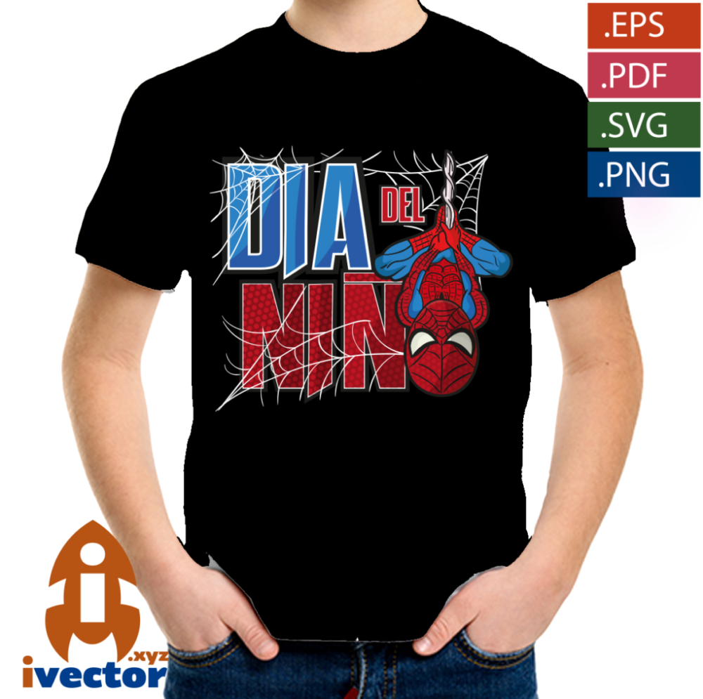 SPIDERMAN-DIA-DEL-NINO-VECTOR-EDITABLE-EPS-PDF-01 SPIDERMAN DIA DEL NIÑO VECTOR EDITABLE EPS PDF