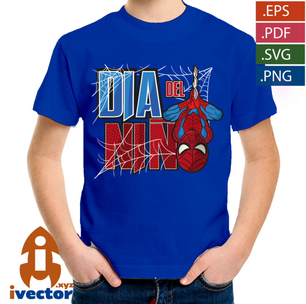 SPIDERMAN-DIA-DEL-NINO-VECTOR-EDITABLE-EPS-PDF-02 SPIDERMAN DIA DEL NIÑO VECTOR EDITABLE EPS PDF