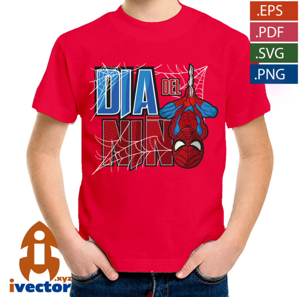 SPIDERMAN-DIA-DEL-NINO-VECTOR-EDITABLE-EPS-PDF-03 SPIDERMAN DIA DEL NIÑO VECTOR EDITABLE EPS PDF
