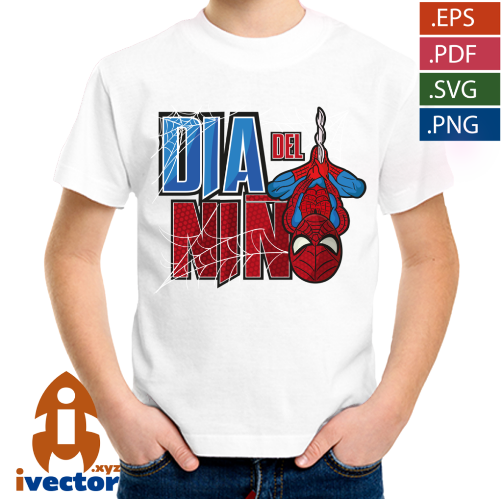 SPIDERMAN-DIA-DEL-NINO-VECTOR-EDITABLE-EPS-PDF-04 SPIDERMAN DIA DEL NIÑO VECTOR EDITABLE EPS PDF