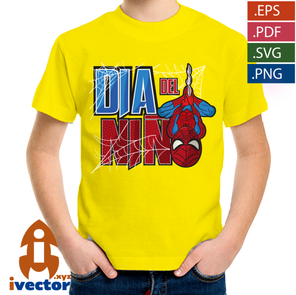 SPIDERMAN-DIA-DEL-NINO-VECTOR-EDITABLE-EPS-PDF-05 SPIDERMAN DIA DEL NIÑO VECTOR EDITABLE EPS PDF