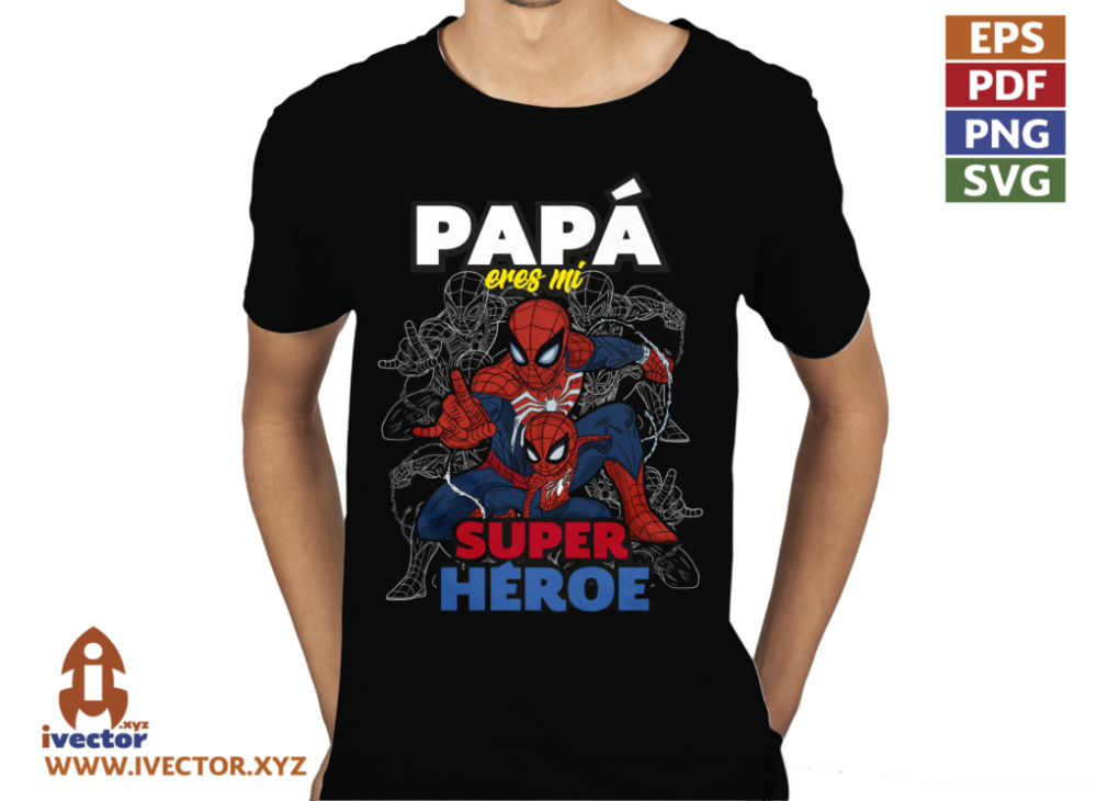 SPIDERMAN-PAPA-ES-MI-SUPER-HEROE-VECTOR-EDITABLE-01-01P2 SPIDERMAN PAPA ES MI SUPER HEROE VECTOR EDITABLE