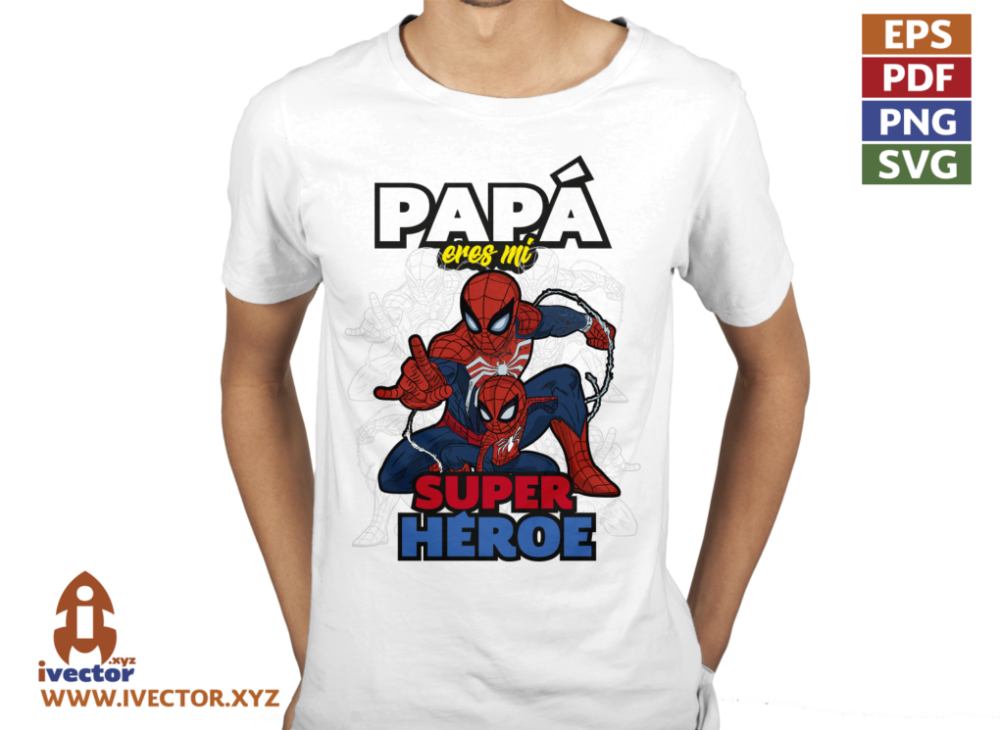 SPIDERMAN-PAPA-ES-MI-SUPER-HEROE-VECTOR-EDITABLE-01-01P3 SPIDERMAN PAPA ES MI SUPER HEROE VECTOR EDITABLE