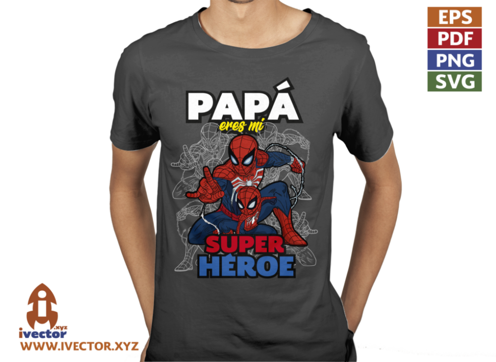 SPIDERMAN-PAPA-ES-MI-SUPER-HEROE-VECTOR-EDITABLE-01-01P6 SPIDERMAN PAPA ES MI SUPER HEROE VECTOR EDITABLE