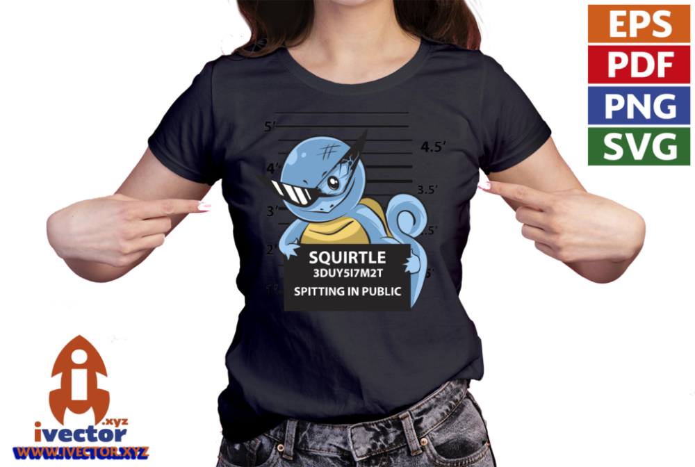 SQUIRTLE-SAUR-PRESIDIARIO-VECTOR-EDITABLE-EPS-PDF-01-PLAYERA1 SQUIRTLE SAUR PRESIDIARIO VECTOR EDITABLE EPS PDF
