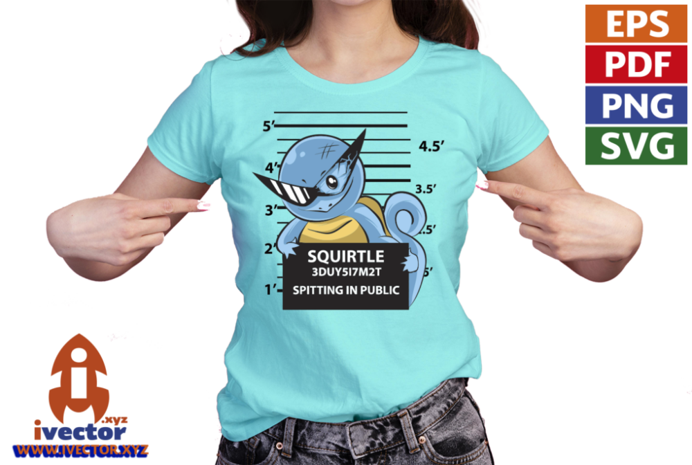 SQUIRTLE-SAUR-PRESIDIARIO-VECTOR-EDITABLE-EPS-PDF-01-PLAYERA6 SQUIRTLE SAUR PRESIDIARIO VECTOR EDITABLE EPS PDF