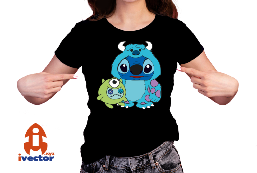 STITCH-DISFRAZ-SULLIVAN-VECTOR-HALLOWEEN-EPS-PDF-EDITABLE-01-playera2 STITCH DISFRAZ SULLIVAN VECTOR HALLOWEEN EPS PDF EDITABLE