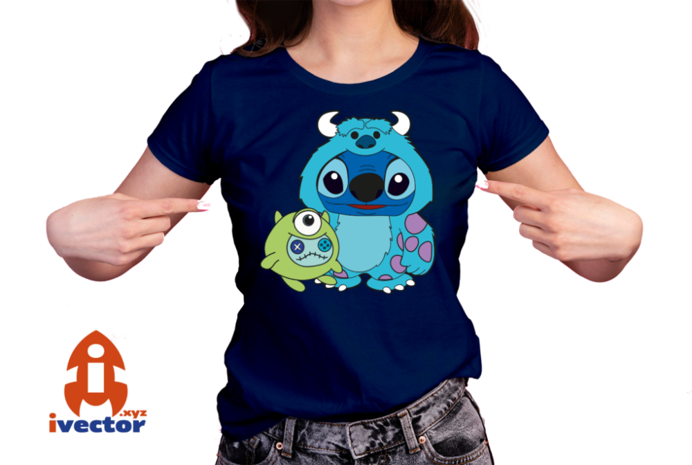 STITCH-DISFRAZ-SULLIVAN-VECTOR-HALLOWEEN-EPS-PDF-EDITABLE-01-playera5 STITCH DISFRAZ SULLIVAN VECTOR HALLOWEEN EPS PDF EDITABLE