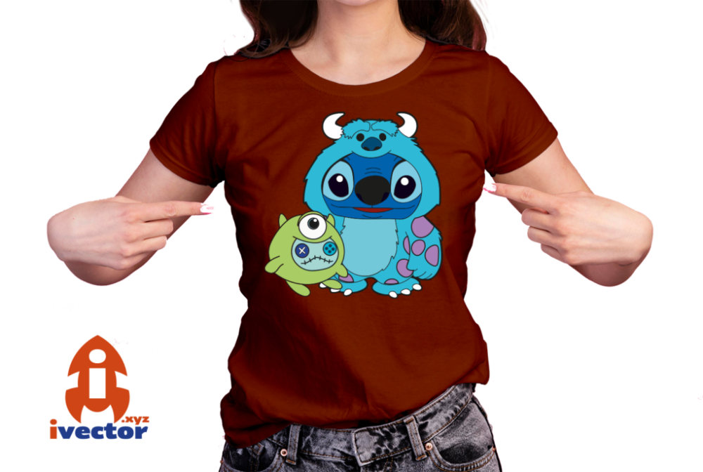 STITCH-DISFRAZ-SULLIVAN-VECTOR-HALLOWEEN-EPS-PDF-EDITABLE-01-playera6 STITCH DISFRAZ SULLIVAN VECTOR HALLOWEEN EPS PDF EDITABLE