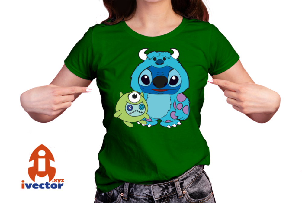 STITCH-DISFRAZ-SULLIVAN-VECTOR-HALLOWEEN-EPS-PDF-EDITABLE-01-playera7 STITCH DISFRAZ SULLIVAN VECTOR HALLOWEEN EPS PDF EDITABLE
