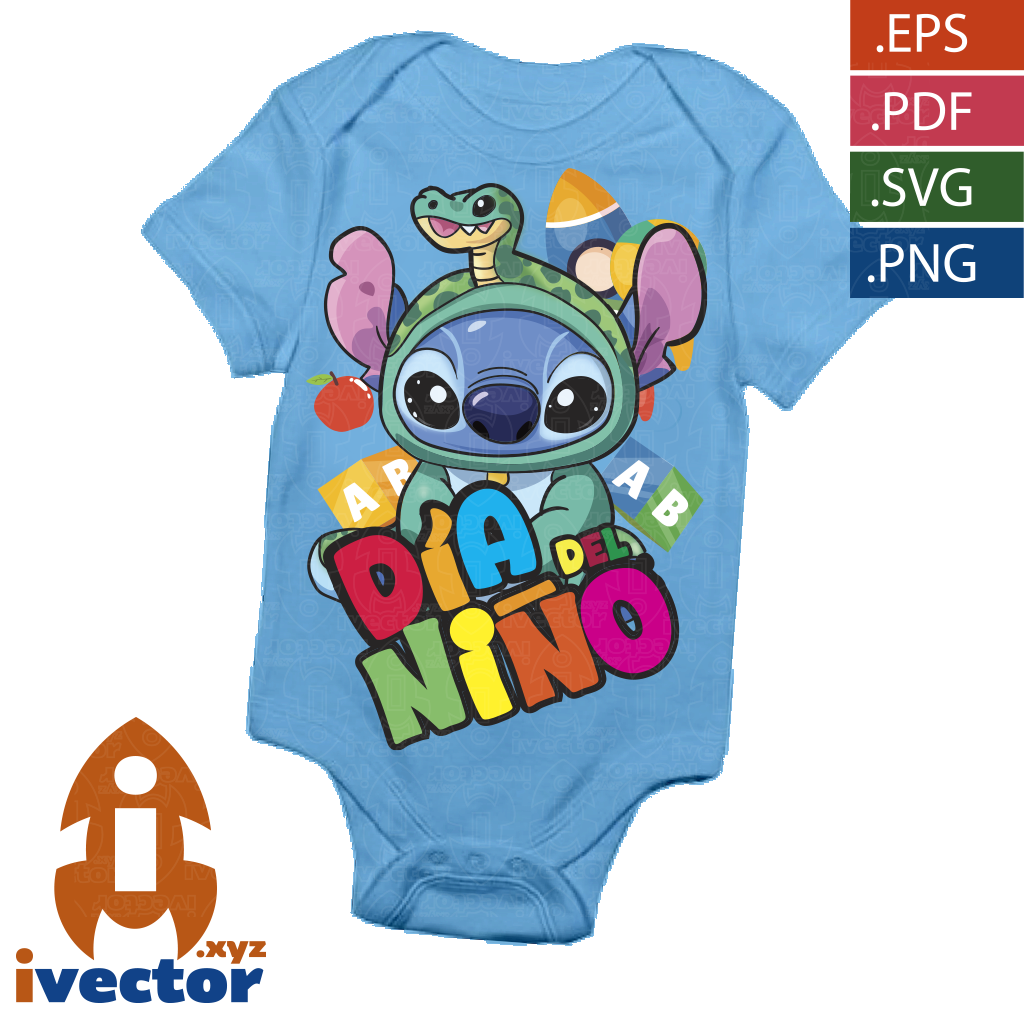 STITCH-SERPIENTE-DIA-DEL-NINO-VECTOR-EDITABLE-P2 STITCH SERPIENTE DIA DEL NIÑO VECTOR EDITABLE
