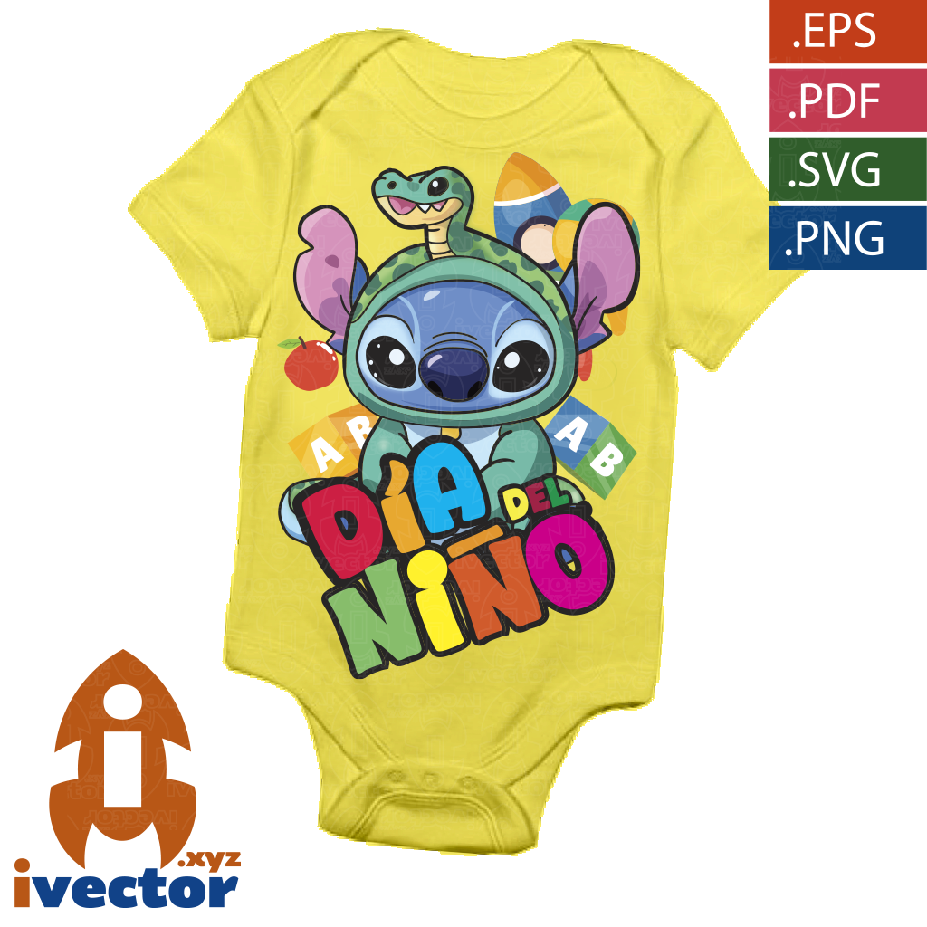 STITCH-SERPIENTE-DIA-DEL-NINO-VECTOR-EDITABLE-P3 STITCH SERPIENTE DIA DEL NIÑO VECTOR EDITABLE