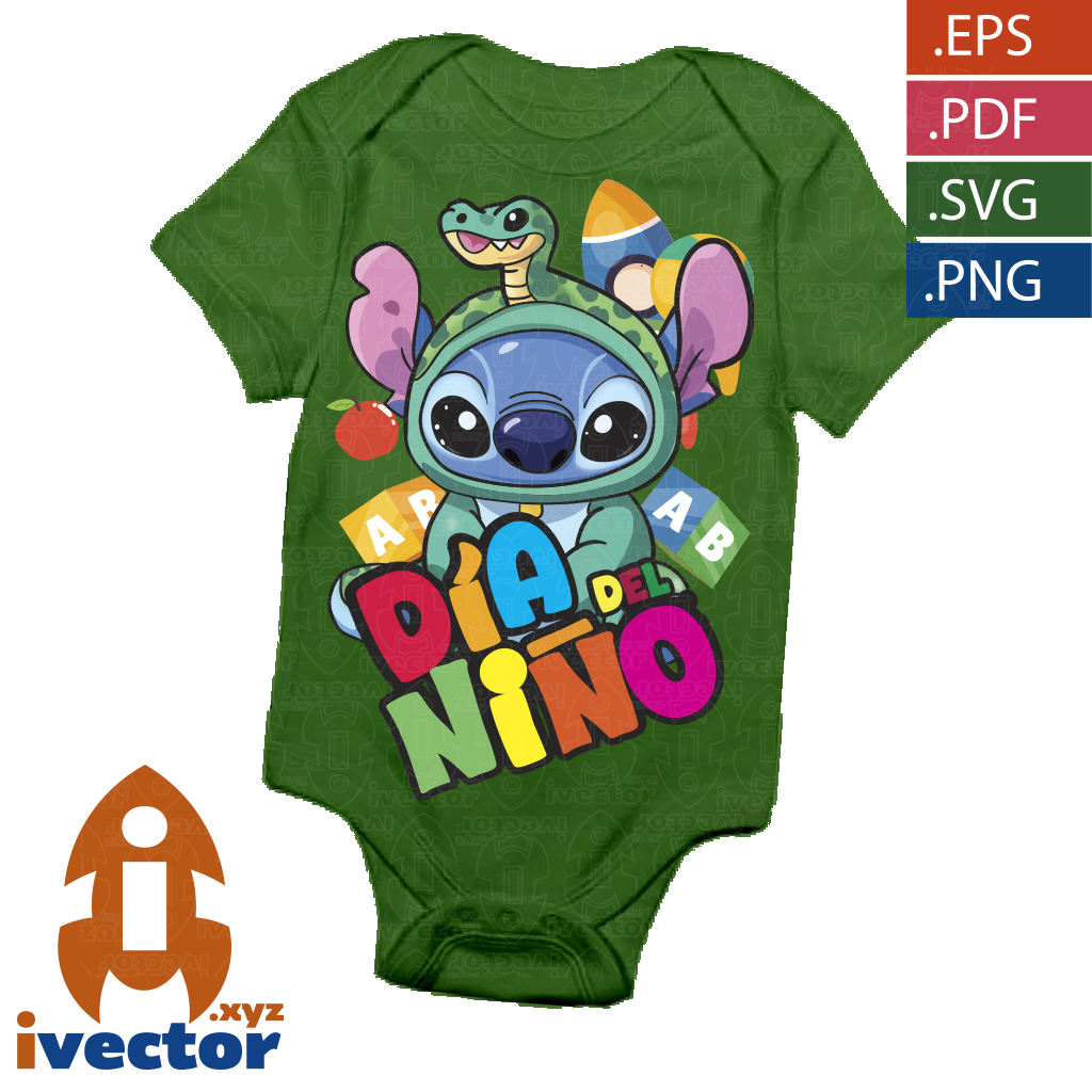 STITCH-SERPIENTE-DIA-DEL-NINO-VECTOR-EDITABLE-P4 STITCH SERPIENTE DIA DEL NIÑO VECTOR EDITABLE