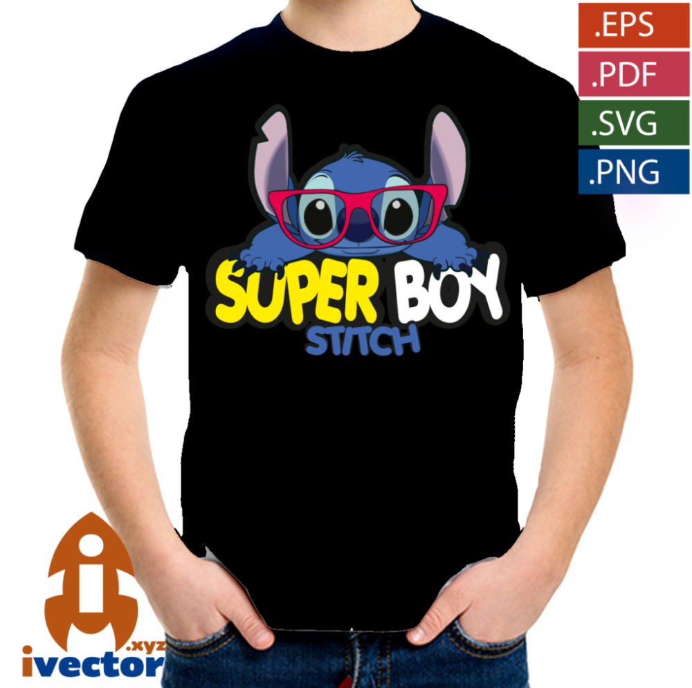 STITCH-SUPER-BOY-VECTOR-EDITABLE-FONDO-01-p1 STITCH SUPER BOY VECTOR EDITABLE FONDO