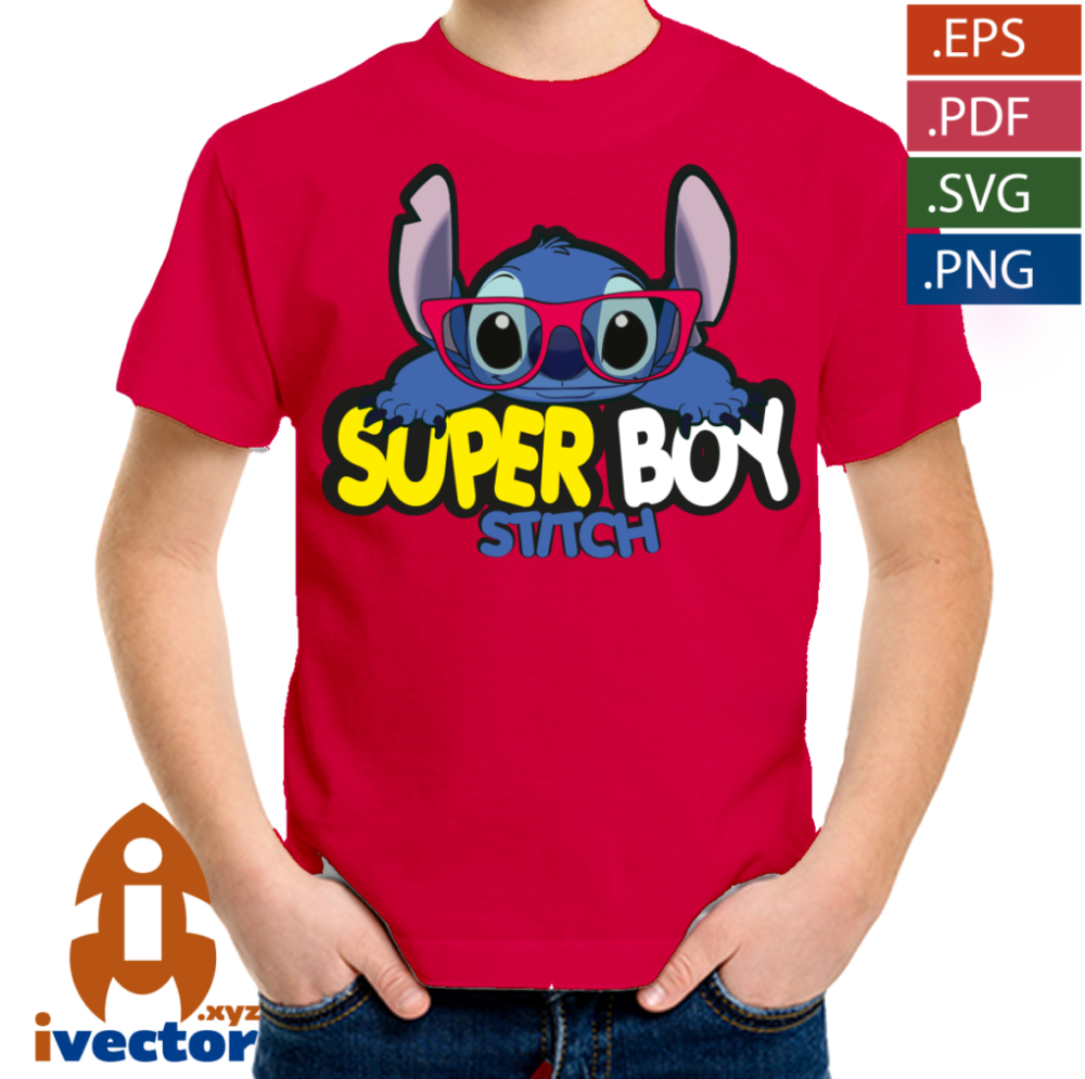 STITCH-SUPER-BOY-VECTOR-EDITABLE-FONDO-01-p2 STITCH SUPER BOY VECTOR EDITABLE FONDO