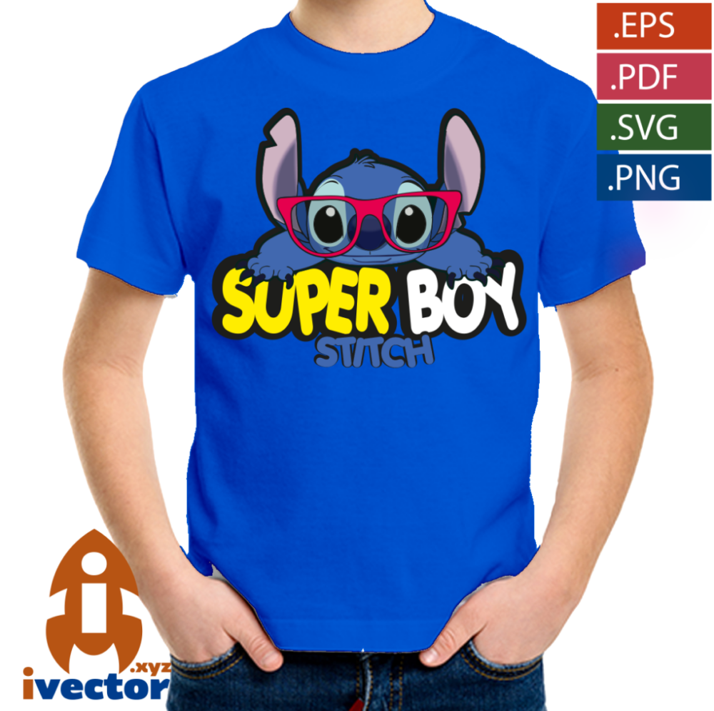 STITCH-SUPER-BOY-VECTOR-EDITABLE-FONDO-01-p3 STITCH SUPER BOY VECTOR EDITABLE FONDO
