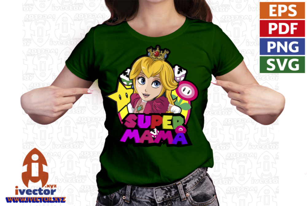 SUPER-MAMA-MARIO-BROS-PEACH-VECTOR-EDITABLE-01-p5 SUPER MAMA MARIO BROS PEACH VECTOR EDITABLE
