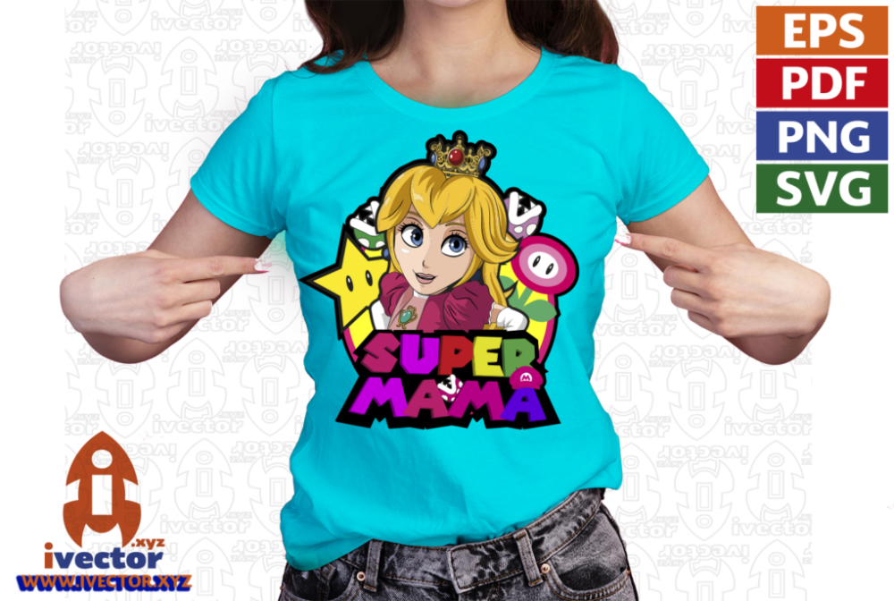 SUPER-MAMA-MARIO-BROS-PEACH-VECTOR-EDITABLE-01-p6 SUPER MAMA MARIO BROS PEACH VECTOR EDITABLE