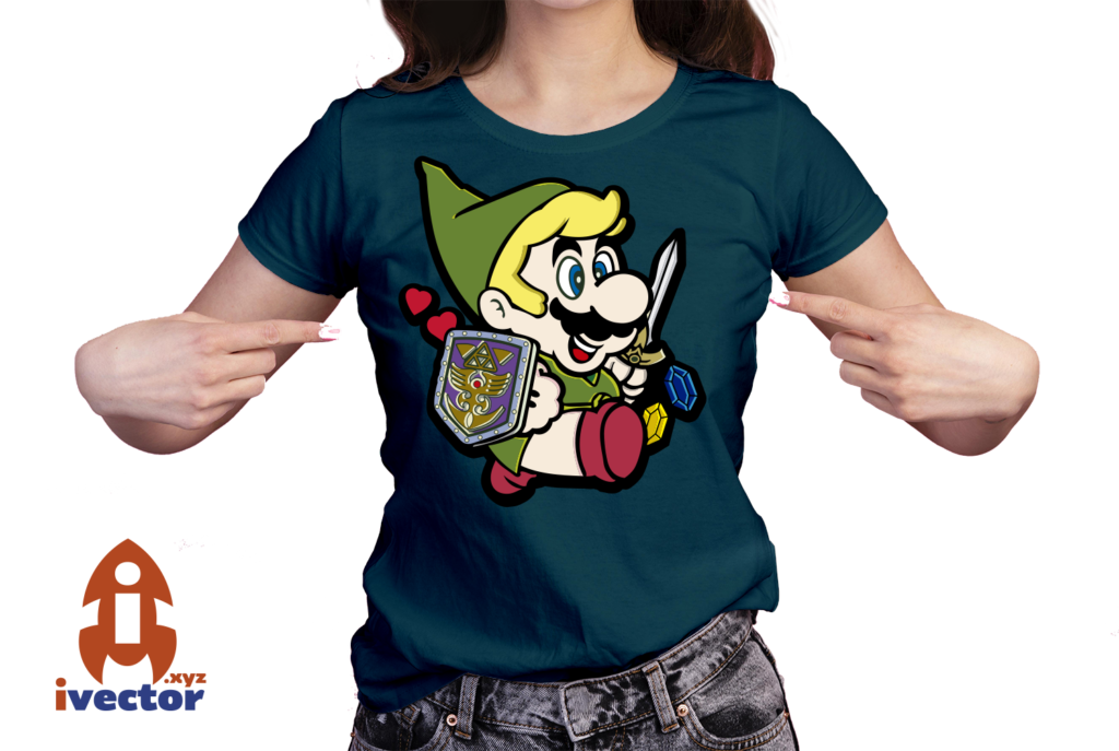 SUPER-MARIO-LINK-VECTOR-EDITABLE-EPS-PDF-01-PLAYERA1-1024x687 SUPER MARIO LINK VECTOR EDITABLE EPS PDF