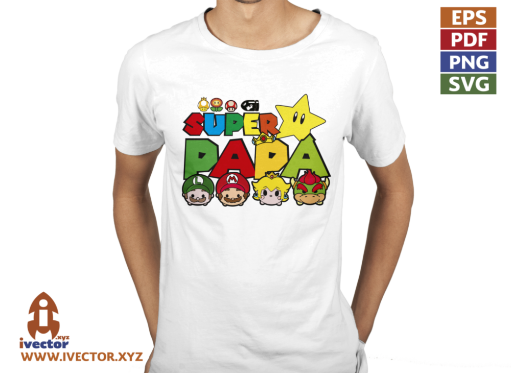 SUPER-PAPA-MARIO-BROS-CARITAS-VECTOR-EDITABLE-01-p7 SUPER PAPÁ MARIO BROS CARITAS VECTOR EDITABLE