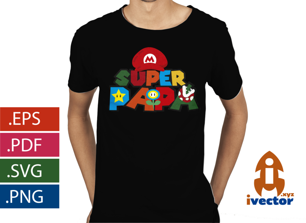 SUPER-PAPA-VECTOR-SUPER-MARIO-BROS-EDITABLE-EPS-PDF-SVG_Mesa-de-trabajo-1-PLAYERA1 SUPER PAPÁ VECTOR SUPER MARIO BROS EDITABLE EPS PDF SVG