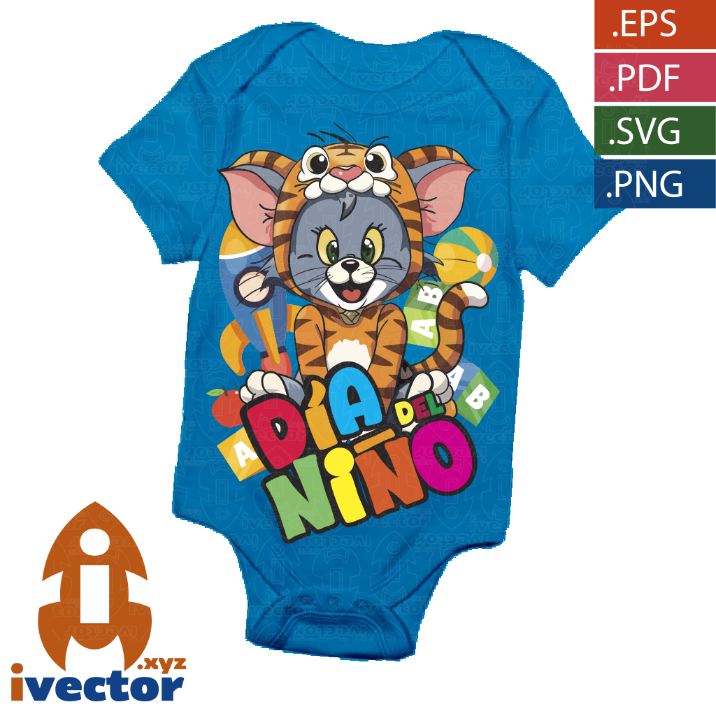 TOM-TIGRE-DIA-DEL-NINO-VECTOR-EDITABLE-P2 TOM TIGRE DIA DEL NIÑO VECTOR EDITABLE