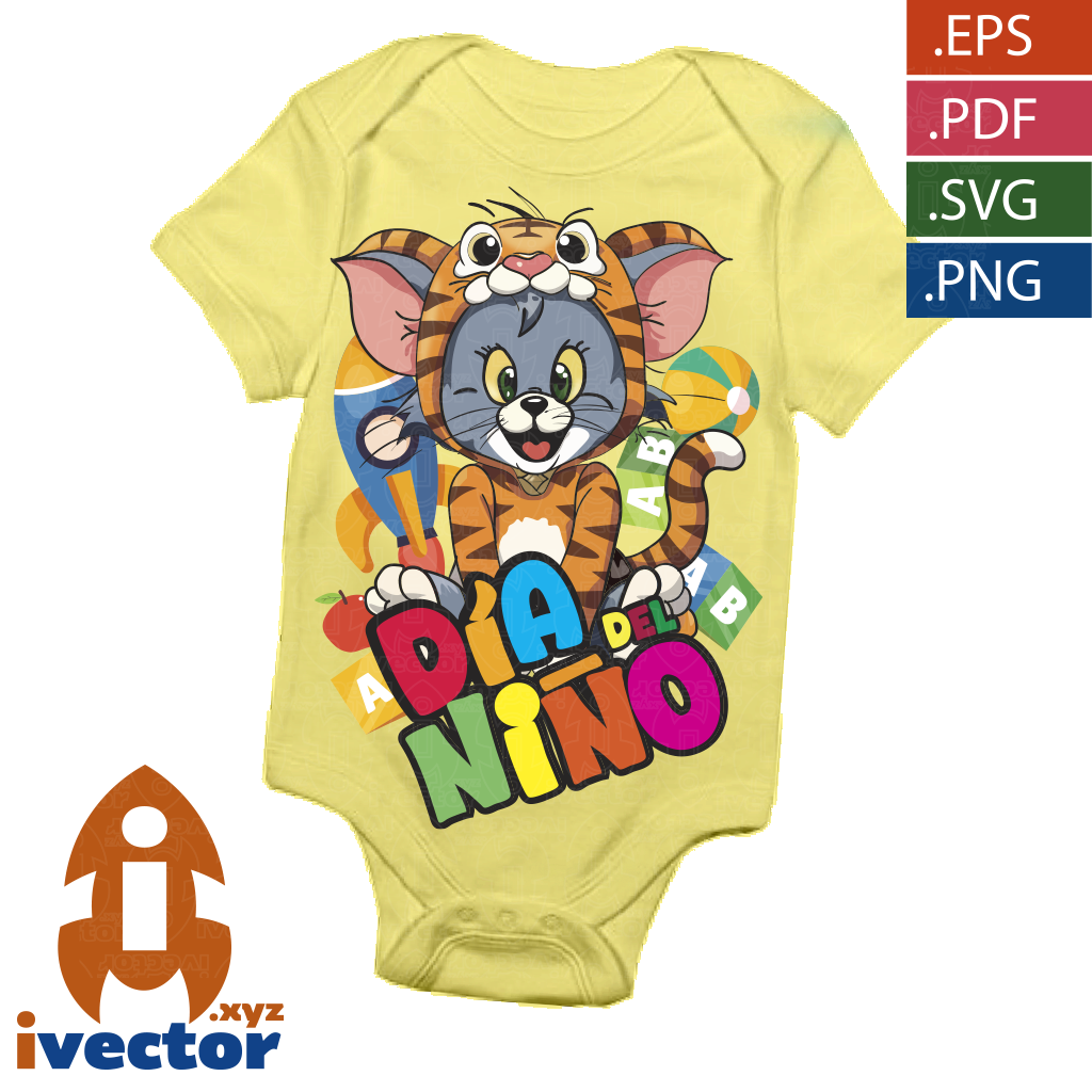 TOM-TIGRE-DIA-DEL-NINO-VECTOR-EDITABLE-P3 TOM TIGRE DIA DEL NIÑO VECTOR EDITABLE