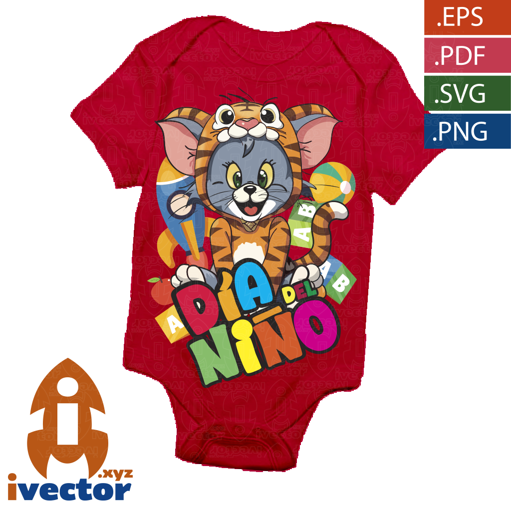 TOM-TIGRE-DIA-DEL-NINO-VECTOR-EDITABLE-P5 TOM TIGRE DIA DEL NIÑO VECTOR EDITABLE
