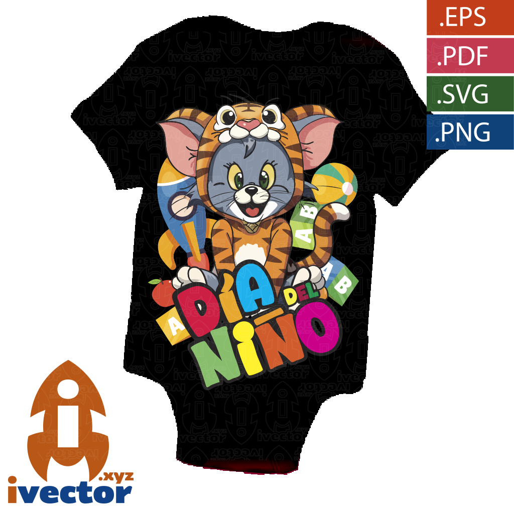 TOM-TIGRE-DIA-DEL-NINO-VECTOR-EDITABLE-P6 TOM TIGRE DIA DEL NIÑO VECTOR EDITABLE