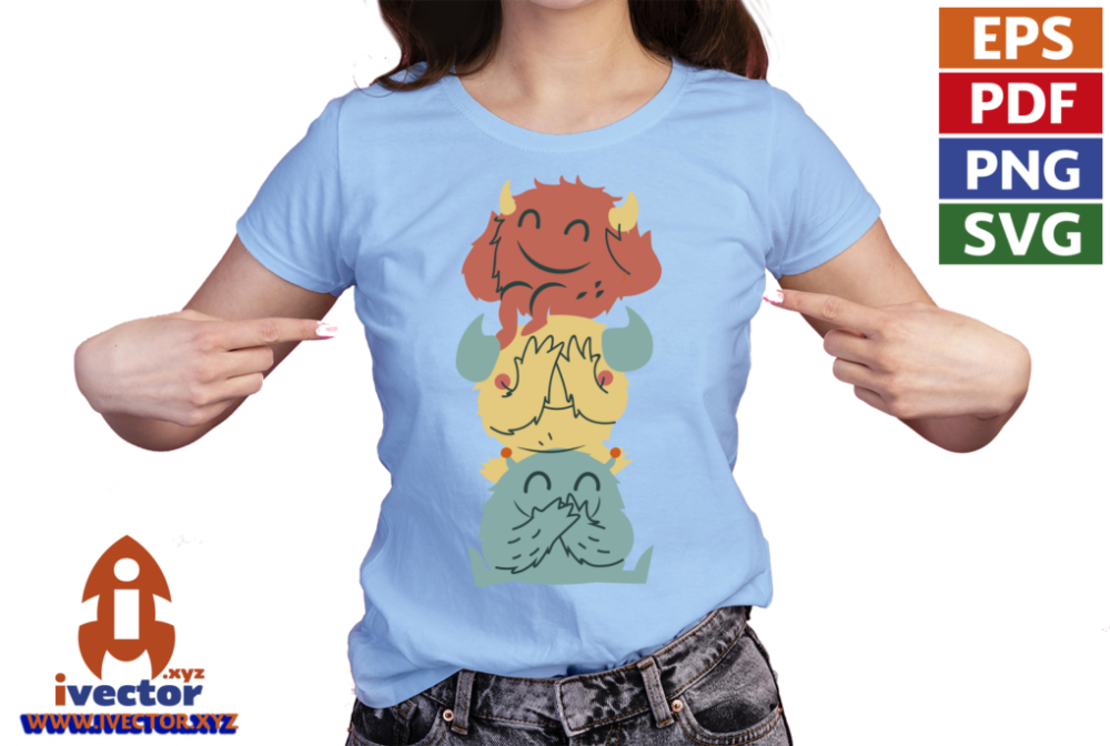 TORRE-DE-MONSTRUOS-NINOS-EDITABLE-EPS-PDF-VECTOR-01-PLAYERA2 TORRE DE MONSTRUOS NIÑOS EDITABLE EPS PDF VECTOR