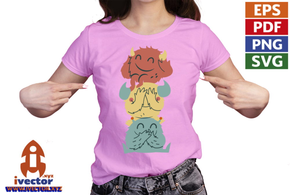 TORRE-DE-MONSTRUOS-NINOS-EDITABLE-EPS-PDF-VECTOR-01-PLAYERA3 TORRE DE MONSTRUOS NIÑOS EDITABLE EPS PDF VECTOR