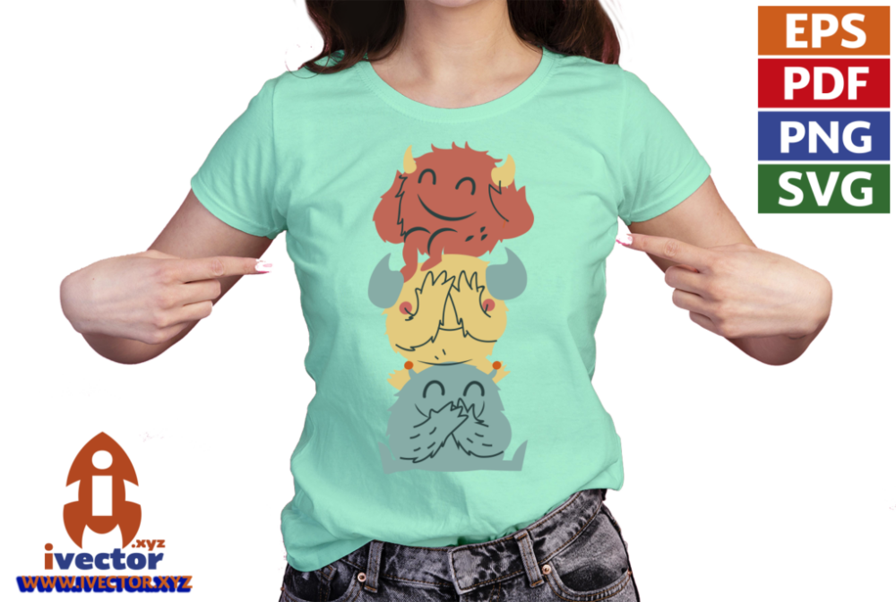 TORRE-DE-MONSTRUOS-NINOS-EDITABLE-EPS-PDF-VECTOR-01-PLAYERA6 TORRE DE MONSTRUOS NIÑOS EDITABLE EPS PDF VECTOR