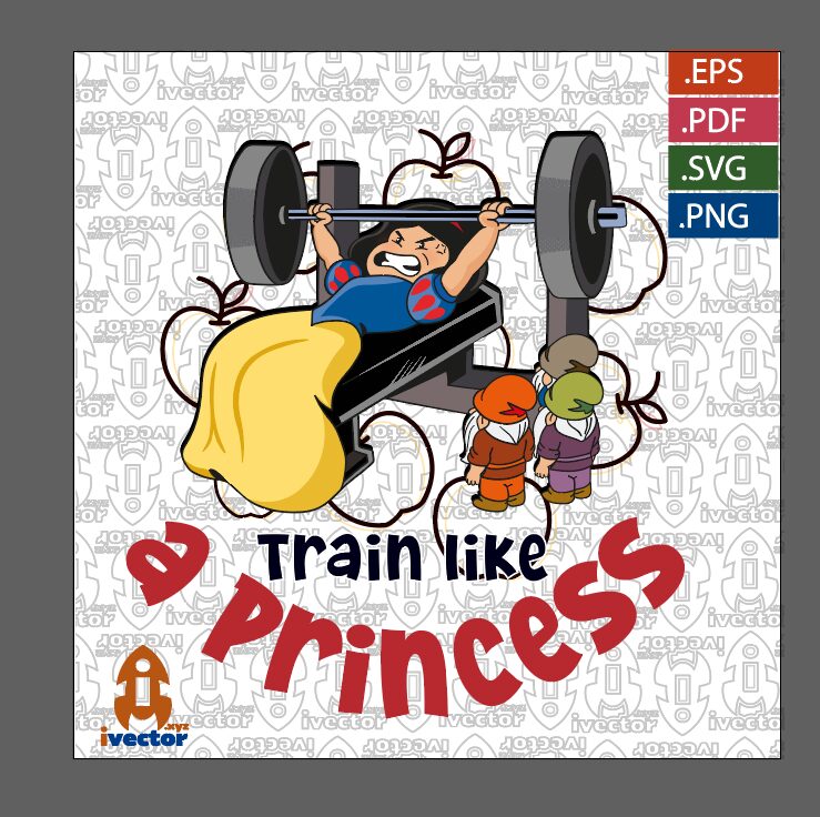 TRAIN-LIKE-A-PRINCESS-BLANCANIEVES-VECTOR-GFFYM_P1 TRAIN LIKE A PRINCESS BLANCANIEVES VECTOR GYM