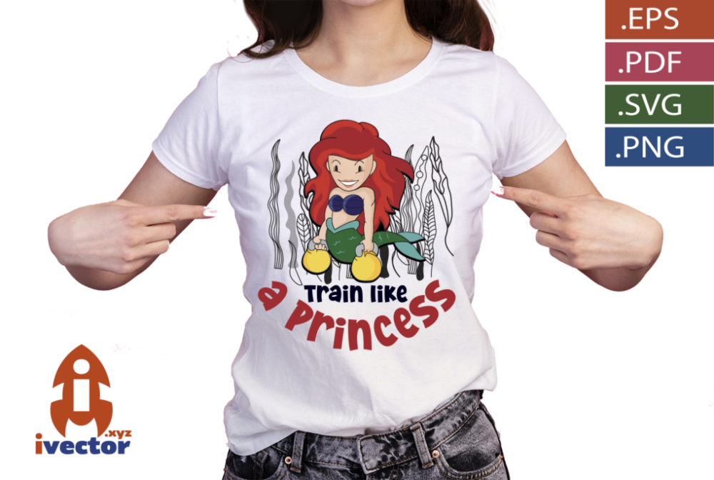 TRAIN-LIKE-A-PRINCESS-SIRENITA-VECTOR-GYM-EDITABLE1 TRAIN LIKE A PRINCESS SIRENITA VECTOR GYM