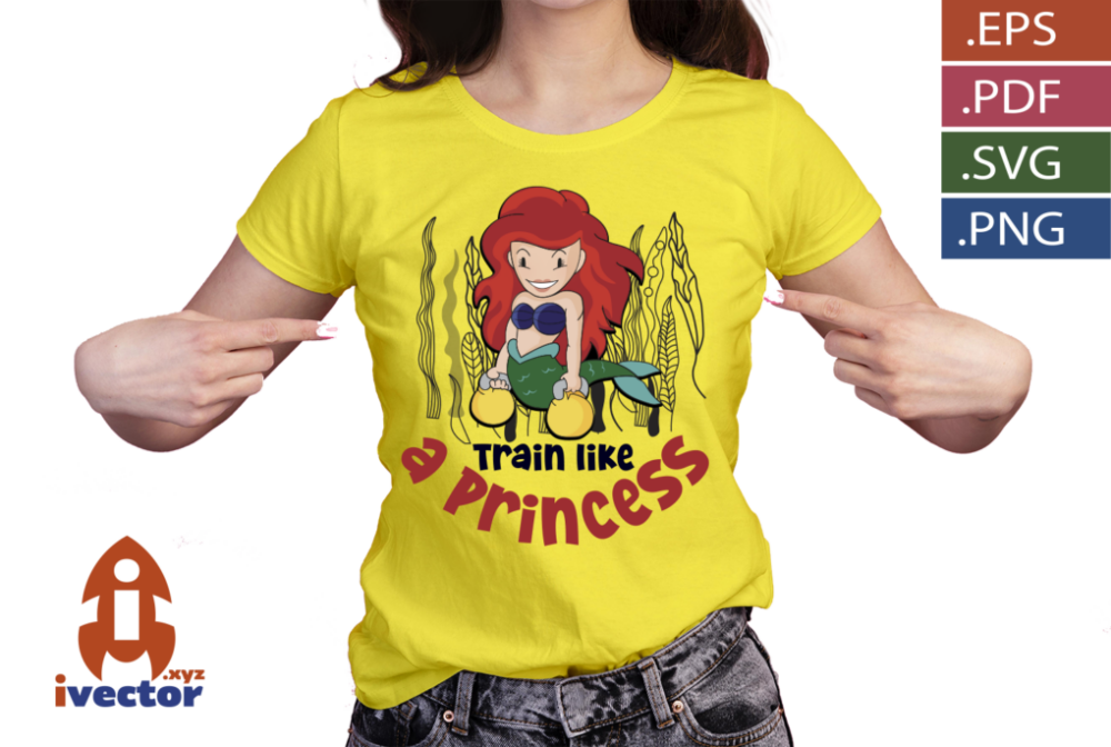 TRAIN-LIKE-A-PRINCESS-SIRENITA-VECTOR-GYM-EDITABLE2 TRAIN LIKE A PRINCESS SIRENITA VECTOR GYM