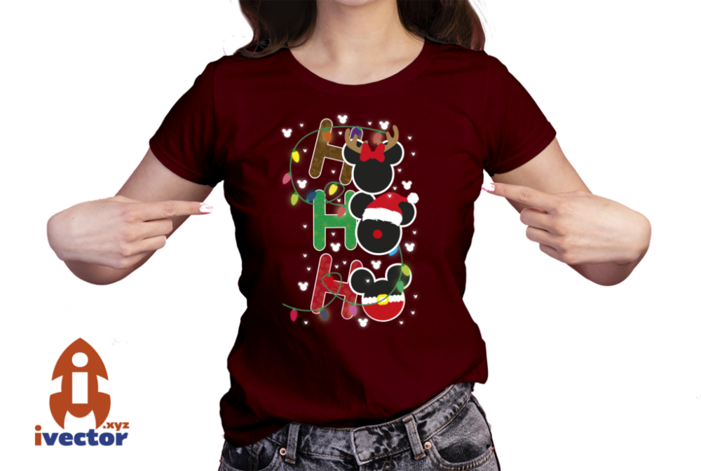 VECTOR-MICKEY-MOUSE-HO-HO-HO-NAVIDENO-01-playera4 VECTOR MICKEY MOUSE HO HO HO NAVIDEÑO