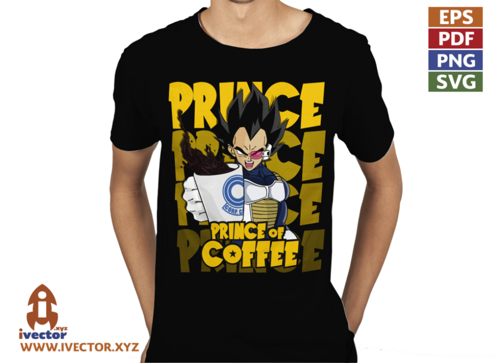VEGETA-PRINCE-OF-COFFEE-vector.p2 VEGETA PRINCE OF COFFEE