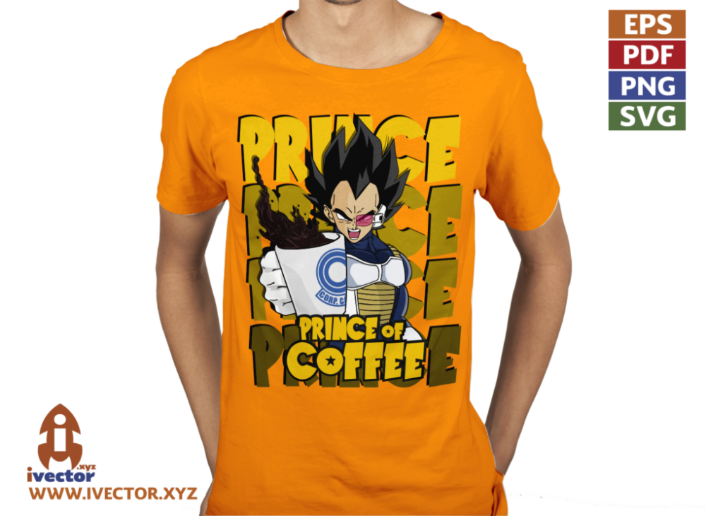 VEGETA-PRINCE-OF-COFFEE-vector.p3 VEGETA PRINCE OF COFFEE