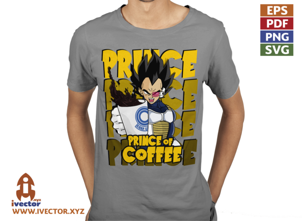 VEGETA-PRINCE-OF-COFFEE-vector.p4 VEGETA PRINCE OF COFFEE