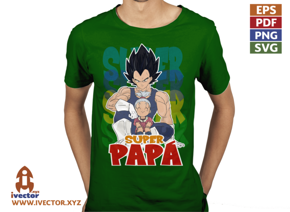 VEGETA-SUPER-PAPA-DRAGON-BALL-VECTOR-EDITABLE-01-P7 VEGETA SUPER PAPÁ DRAGON BALL VECTOR EDITABLE