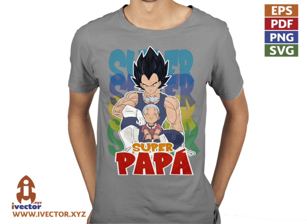 VEGETA-SUPER-PAPA-DRAGON-BALL-VECTOR-EDITABLE-01-P8 VEGETA SUPER PAPÁ DRAGON BALL VECTOR EDITABLE