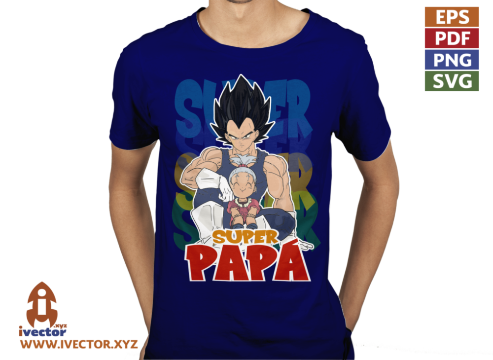 VEGETA-SUPER-PAPA-DRAGON-BALL-VECTOR-EDITABLE-01-P9 VEGETA SUPER PAPÁ DRAGON BALL VECTOR EDITABLE