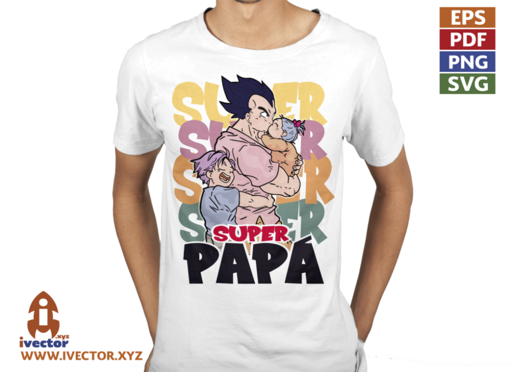 VEGETA-SUPER-PAPA-VECTOR-EDITABLE-EPS-PDF-01-P3 VEGETA SUPER PAPÁ VECTOR EDITABLE EPS PDF
