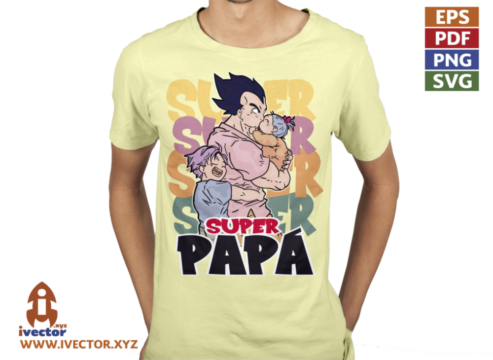 VEGETA-SUPER-PAPA-VECTOR-EDITABLE-EPS-PDF-01-P8 VEGETA SUPER PAPÁ VECTOR EDITABLE EPS PDF