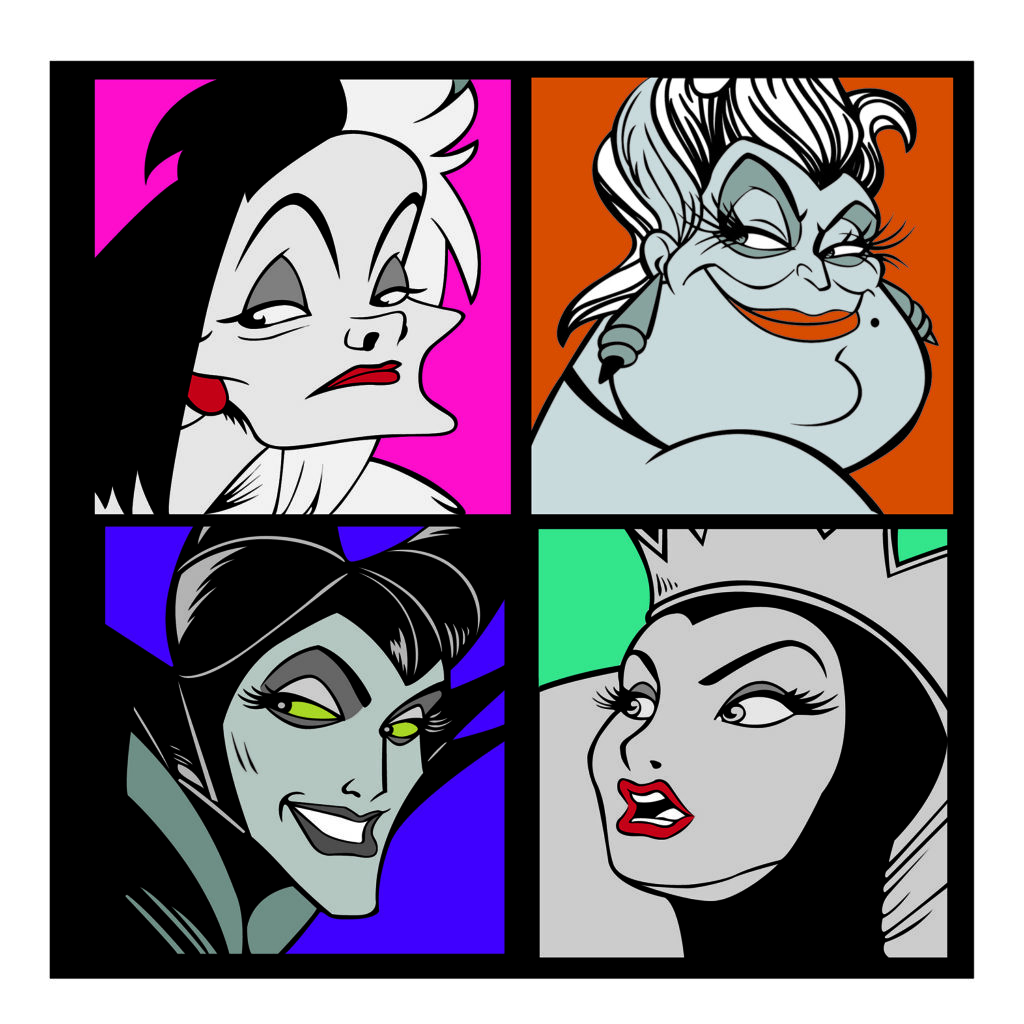 VILLANAS-DISNEY-EPS-PDF-VECTOR_Mesa-de-trabajo-1-1024x1024 CRUELLA DE VIL, URSULA, BRUJAS MALVADAS PRINCESAS DISNEY VECTOR EPS PDF