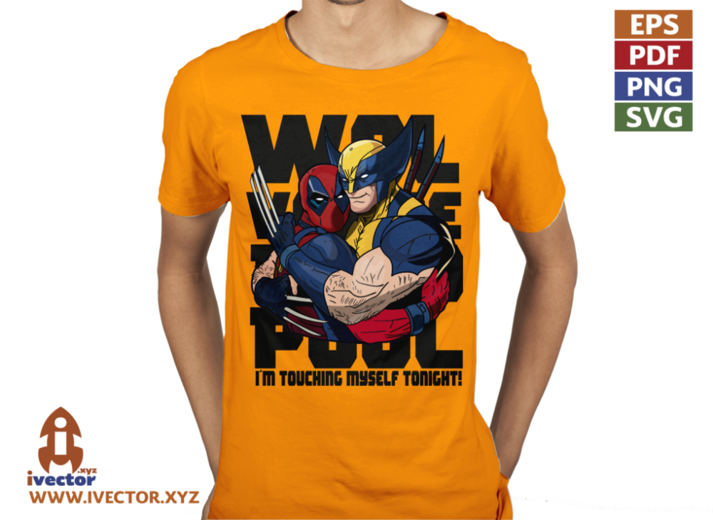 WOLVERINE-DEAD-POOL-BLACK-VECTOR-EDITABLE-01-P1 WOLVERINE DEAD POOL BLACK VECTOR EDITABLE